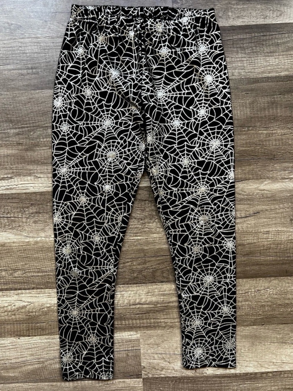 Way to Celebrate Halloween Spider Web Leggings Size 10/12